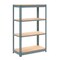 Global Industrial Heavy Duty Shelving 36W x 24D x 72H With 4 Shelves, Wood Deck, Gray B2297552 - alternate 1